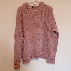 Pink Hooded Sweater
